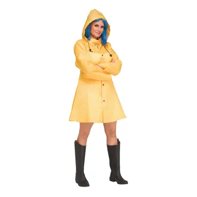 Gul Regnkappa Maskeraddräkt - Medium/Large