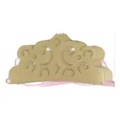 Guldkrona i Papp Tiara - 1-pack