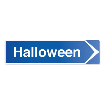 Hänvisningsskylt Halloween