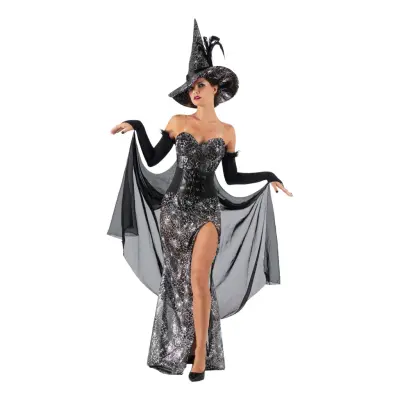 Häxa Deluxe Maskeraddräkt - Medium
