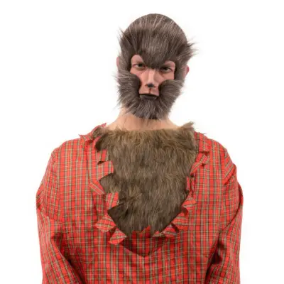 Hårig Varulv Mask - One size