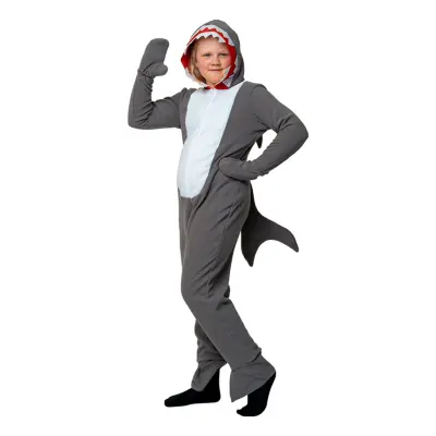 Haj Barn Maskeraddräkt - Large