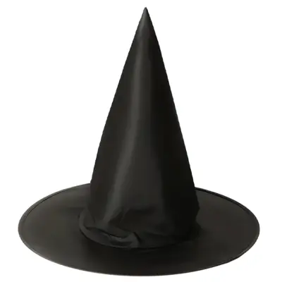 Halloween Häxhatt Svart 38x32cm