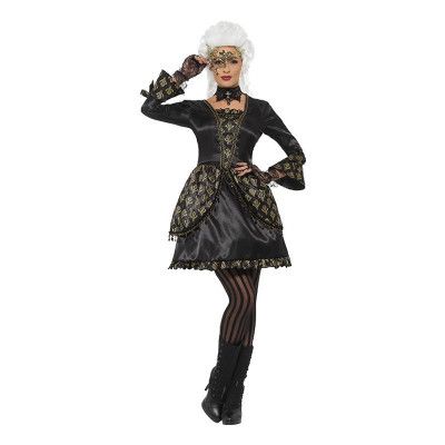 Halloween Maskeradbalsklänning Svart Maskeraddräkt - Small