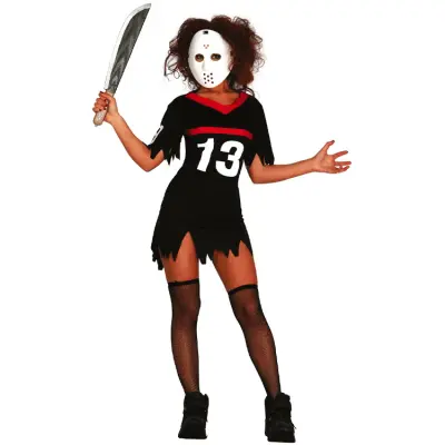 Halloween Maskeraddräkt Klänning&Mask M