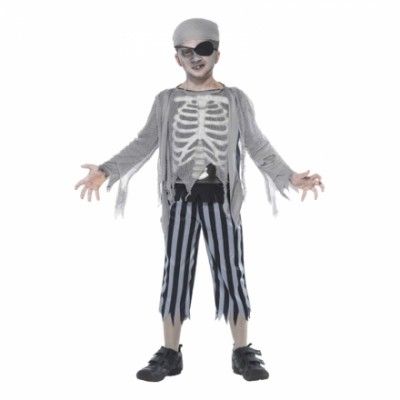 Halloweenpirat Barn Maskeraddräkt - Small