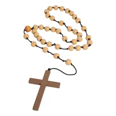 Halsband Kors med Radband