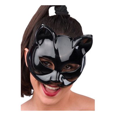 Halvmask Katt Svart - One size