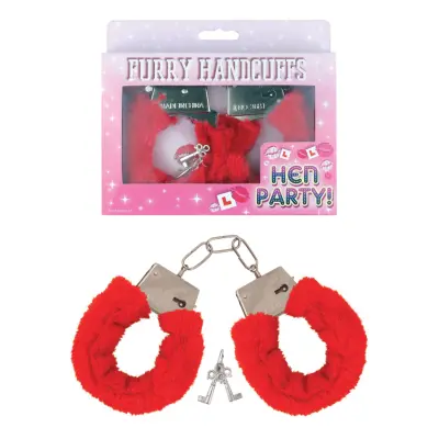 Handbojor med Fluff Röd