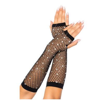 Handledsvärmare med Strass Kristall Svart - One size