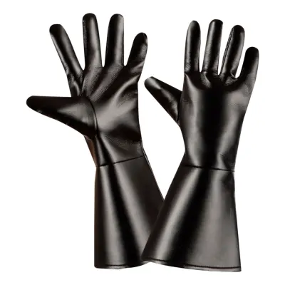 Handskar Läderlook Svarta - One size