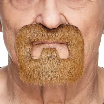 Hantverkare Mustasch Röd