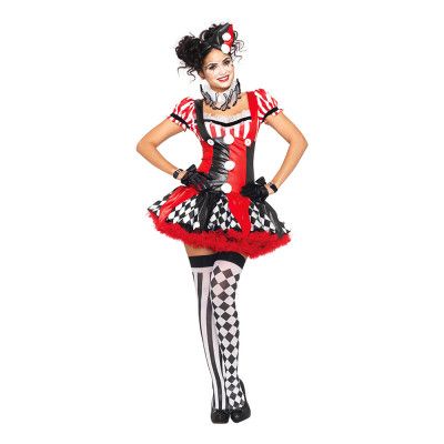 Harlequin Clown Deluxe Maskeraddräkt