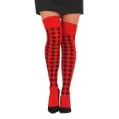 Harlequin Knästrumpor Röda - One size