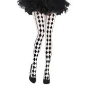Harlequin Svart/Vita Strumpbyxor - One size