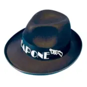 Al Capone Hatt - Svart