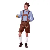 Autentiska Lederhosen Bruna - Medium