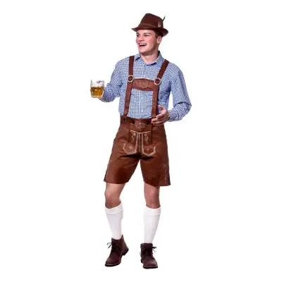 Autentiska Lederhosen Bruna - X-Large