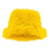 Bucket Hat Fluffig Gul - One size