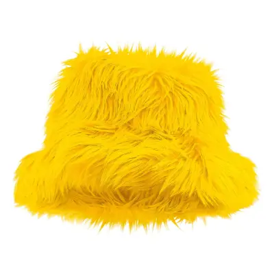 Bucket Hat Fluffig Gul - One size