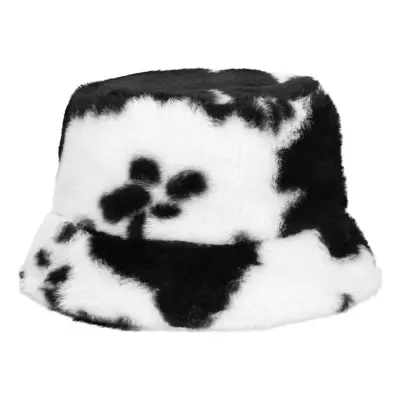 Bucket Hat i Fuskpäls Komönstrad - One size