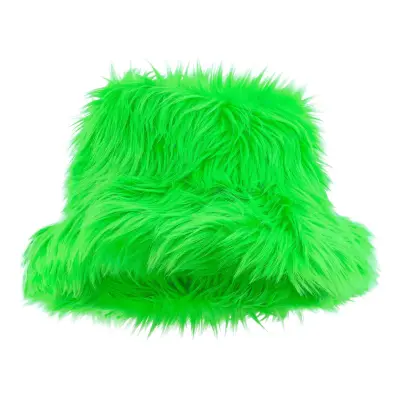 Bucket Hatt Fluffig Neongrön - One size