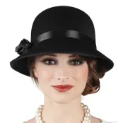 Charleston Svart Damhatt - One size