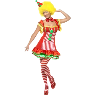 Clownen Boo Boo-dräkt dam L