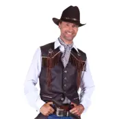 Cowboy Väst Herr Brun Deluxe - XX-Large