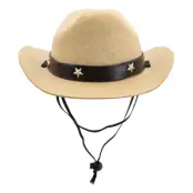 Cowboyhatt för Hund - Beige