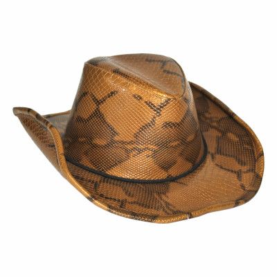 Cowboyhatt Krokodilmönstrad - One size