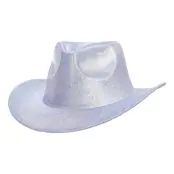 Cowboyhatt Skimrande Lila - One size