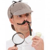 Detektiv Dräktset med Hatt, Pipa och Föstoringsglas