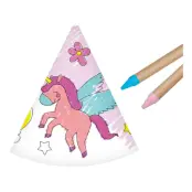 DIY Partyhattar Enhörningar - 6-pack