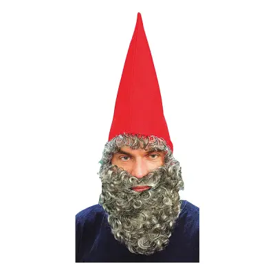 Dvärghatt Röd med Skägg - One size