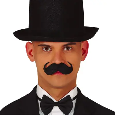 Engelsk Mustasch Svart