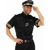 Flirtande Pilot Herrdräkt med Hatt