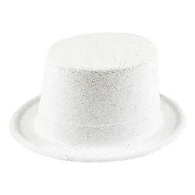 Glitterhatt Vit - One size