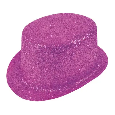 Glittrande Höghatt Cerise - One size