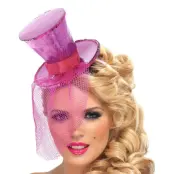 Glittrig Minihatt Rosa - One size