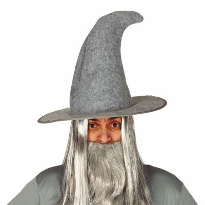 Grå Trollkarlshatt - One size