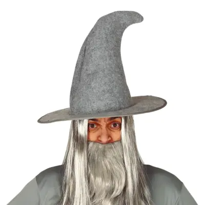 Grå Trollkarlshatt - One size