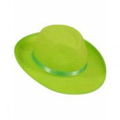 Grön Fedora Pimp/Hippie Hatt