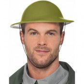 Grön WW2 Hatt i Tunn Plast