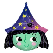 Häxa Halloween Folieballong