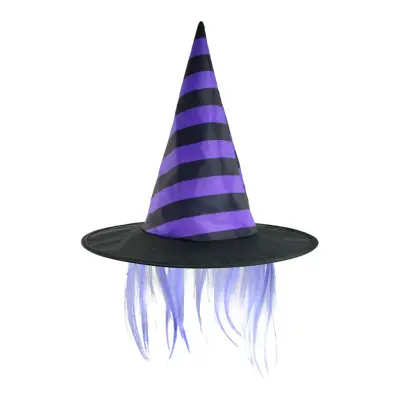 Häxhatt med Hår - One size