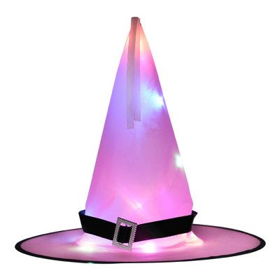 Häxhatt med LED-belysning - Rosa