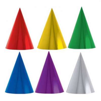 Partyhattar Metallic - 10-pack