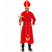 Kardinal Herrdräkt med Hatt
