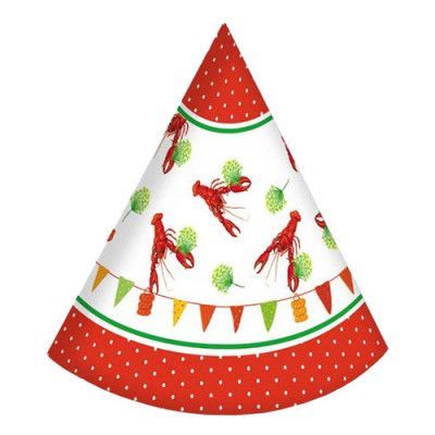 Kräftskiva Partyhattar - 4-pack